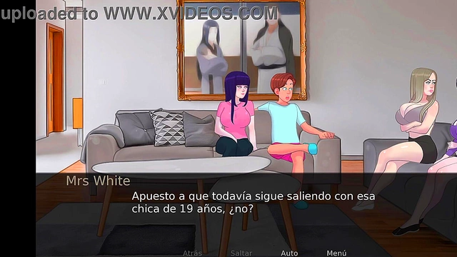 Sexy French Milf Twerks Seductively For Giant Cock In Busty Anime Game