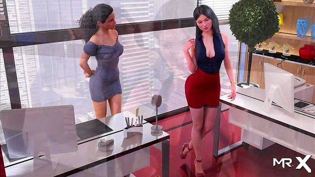 Horny Redhead MILF & Curvy Step-Aunt Engage in Hot 3D Anime Threesome Action