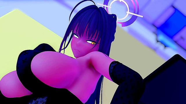 Horny Delva Sucks Big Dick While Her Massive Boobs Shake Seductively