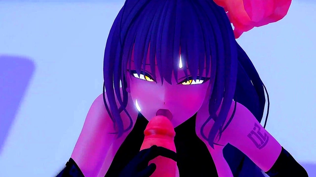 Horny Delva Sucks Big Dick While Her Massive Boobs Shake Seductively