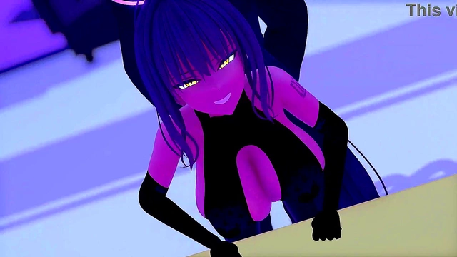 Horny Delva Sucks Big Dick While Her Massive Boobs Shake Seductively