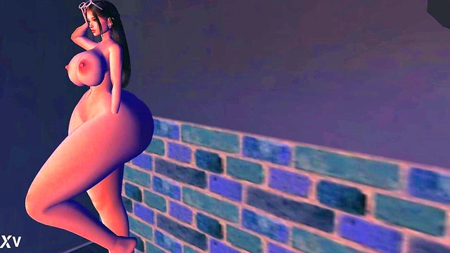 Huge Boobs Shake As Anime Babe Gets Naughty With Her ToyBoy Lover