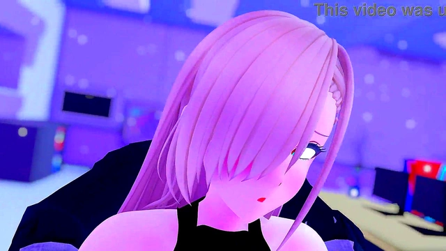 College Virgin Gets Hardcore With Big Dick in Anime Shower Fantasies