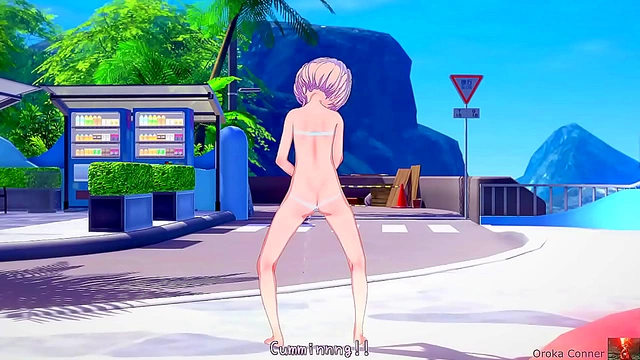 Busty Anime GF Shows Off Costumes for Blowjob & Anal Action Compilation Finale