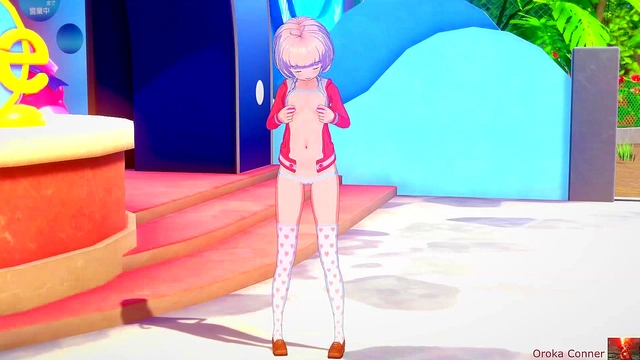 Busty Anime GF Shows Off Costumes for Blowjob & Anal Action Compilation Finale