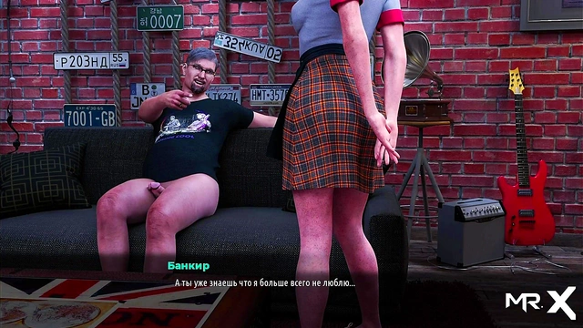 Busty Anime Doll Gets Her Panties Torn for Rough Sex Game Session