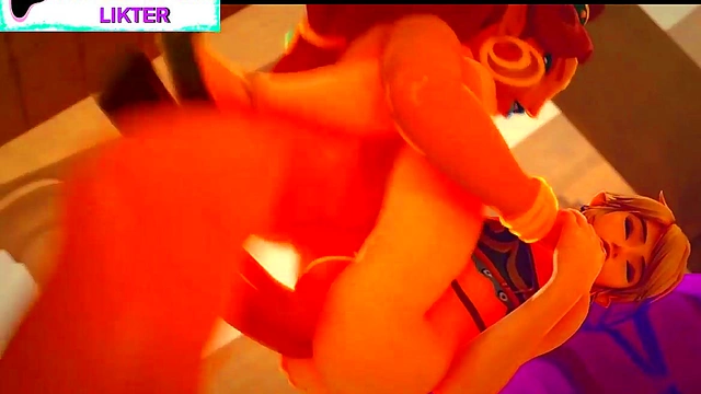 Hot Blonde Mercy Gets Big Dick In Ass During VR POV Anime Sex Session