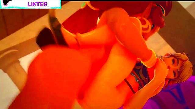 Hot Blonde Mercy Gets Big Dick In Ass During VR POV Anime Sex Session