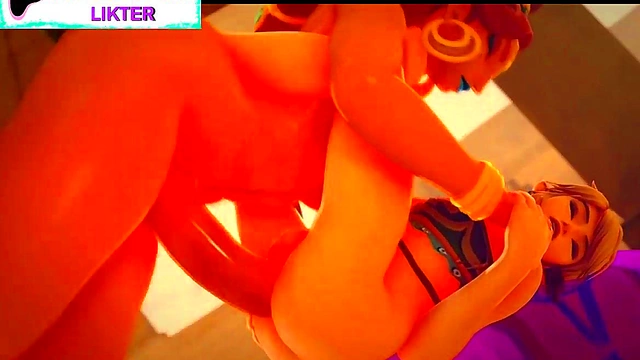 Hot Blonde Mercy Gets Big Dick In Ass During VR POV Anime Sex Session