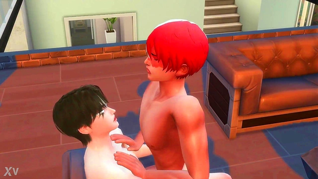 Kazusa Gets Her Pussy Fucked by Anime Cat Guy for Orgasmic Cummies