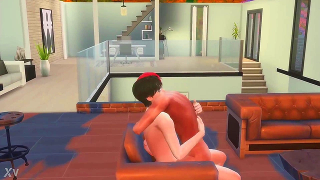 Kazusa Gets Her Pussy Fucked by Anime Cat Guy for Orgasmic Cummies