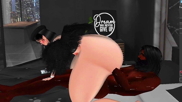 Furry Cartoon Sex With Big Ass & Tits Ends In Hard Fuck And creampie Orgasm