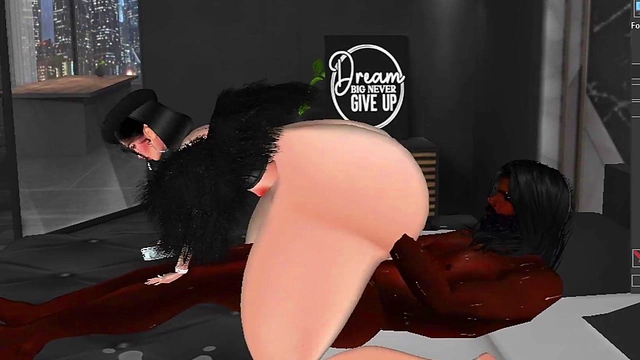 Furry Cartoon Sex With Big Ass & Tits Ends In Hard Fuck And creampie Orgasm