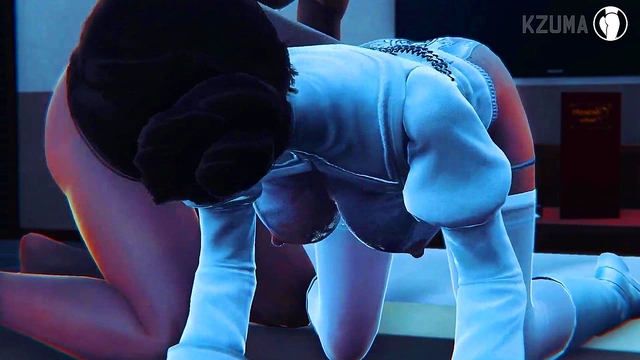 Big-Titted Anime Babe Gets Her Tasty Hole Filled By Naughty Admin's Dick