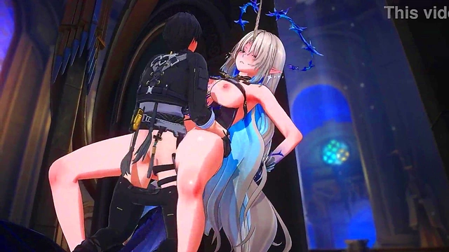 Ghostly Anime MILF Gets Fucked by Man's Dick Until She Cums Hard