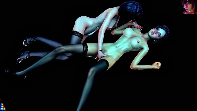 BW Goth Babe Loses Bet - Oral Sex + Pussy Fuck in 3D Anime Porn Adventure