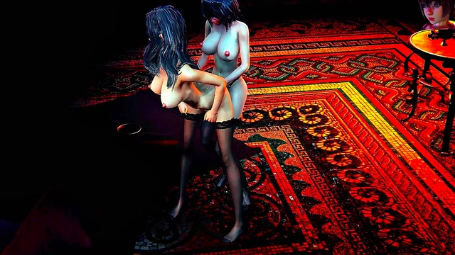 BW Goth Babe Loses Bet - Oral Sex + Pussy Fuck in 3D Anime Porn Adventure