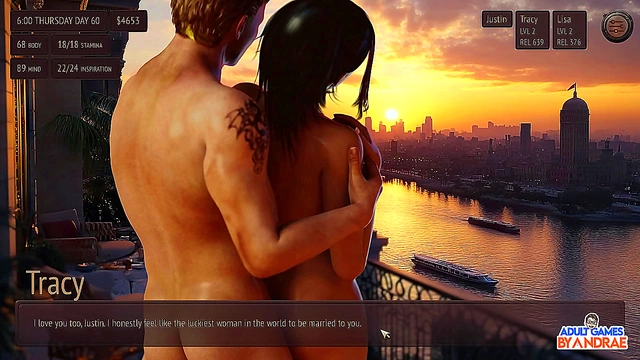 Busty Anime Cutie Gives HandJob & Finger Orgasm To Tattooed Guy