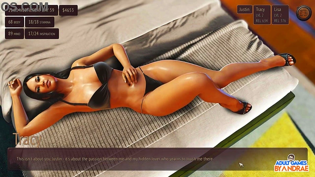 Busty Anime Cutie Gives HandJob & Finger Orgasm To Tattooed Guy