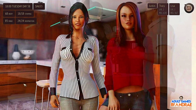 Busty Anime Cutie Gives HandJob & Finger Orgasm To Tattooed Guy