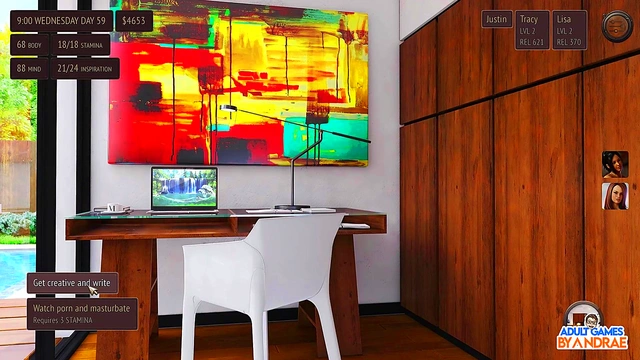 Busty Anime Cutie Gives HandJob & Finger Orgasm To Tattooed Guy