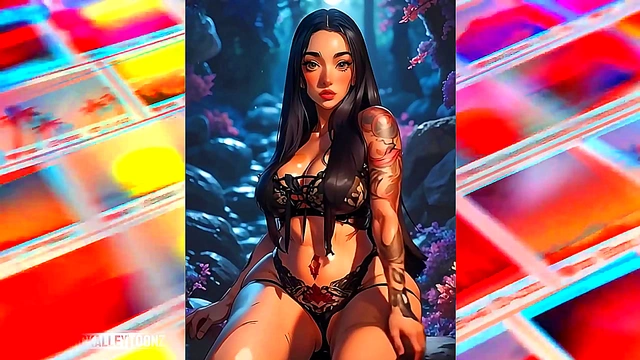 Gigantic Tits Teen Gets Plowed By Giant Cock In Anime Style Blowjob Orgy