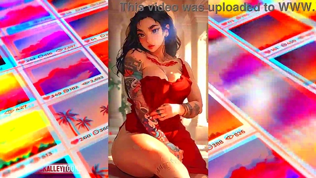 Gigantic Tits Teen Gets Plowed By Giant Cock In Anime Style Blowjob Orgy