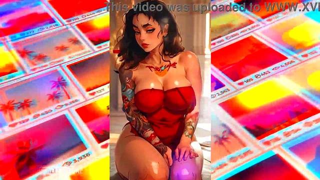 Gigantic Tits Teen Gets Plowed By Giant Cock In Anime Style Blowjob Orgy