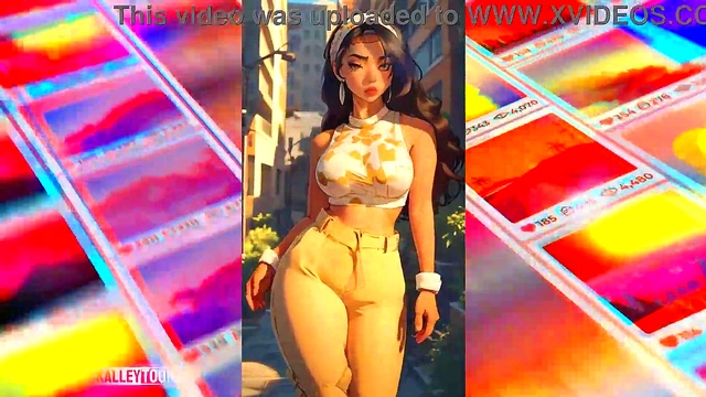 Gigantic Tits Teen Gets Plowed By Giant Cock In Anime Style Blowjob Orgy