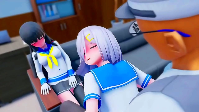 Futanari Babe Sucks & Fucks Big Dick, Spilling Hot Cream All Over Her Body