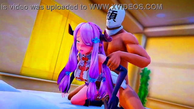 Futanari Babe Sucks & Fucks Big Dick, Spilling Hot Cream All Over Her Body