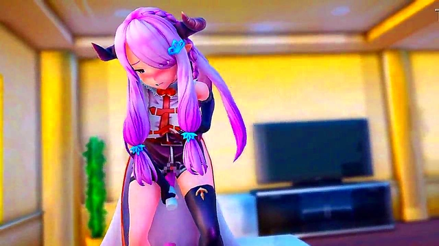 Futanari Babe Sucks & Fucks Big Dick, Spilling Hot Cream All Over Her Body