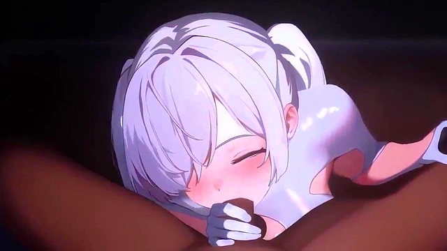 Sporty Blue-Haired Anime Rem Gets Fucked Hard for Uncensored Cumshot Orgasm