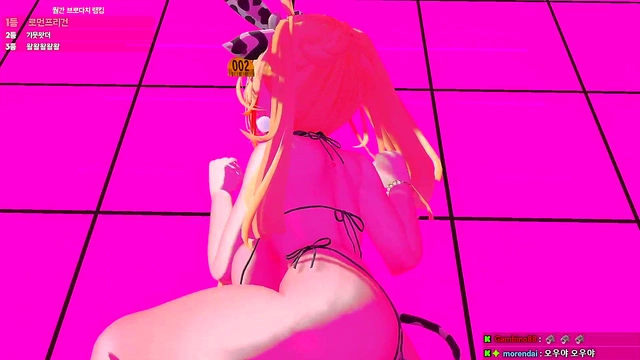 Holographic VR Dance Seduction by MMD VTuber for Anime Sex Fantasies