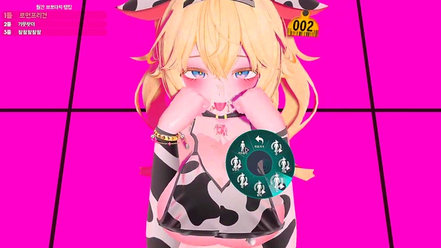 Holographic VR Dance Seduction by MMD VTuber for Anime Sex Fantasies