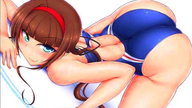 Sexy Big-Breasted Anime Babe Posing Seductively for Your Pleasure!