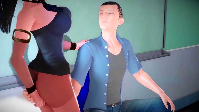 Huge-Cock Anime Teen Gets Public Park Threesome With Blonde And Redhead