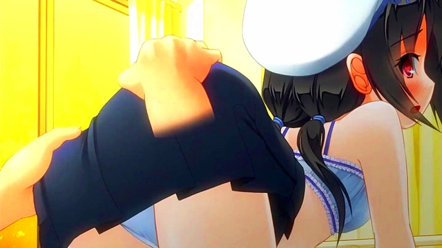 Busty Teen Anime Gets Dual Horsetails Anal BDSM Blowjob With Huge Cock