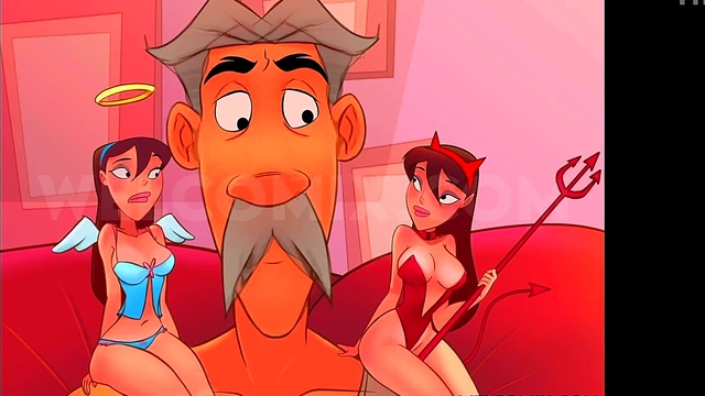 Busty MILF Strands Me On Planet With Friends For Epic Threesome Blowjob And Anal Fun