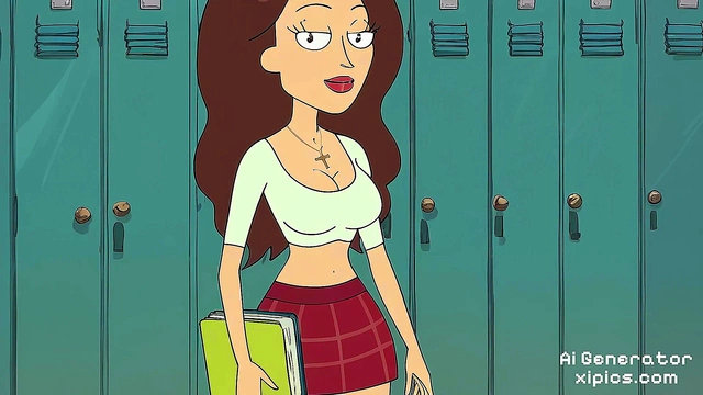 Huge-Busted MILF Gets Doggy Style Fucking In Anime School Scene