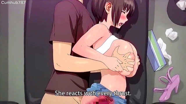 Dark Goth Babes Get Wild Threesome Railed By Big Cocks for Hardcore Anime Fun Night