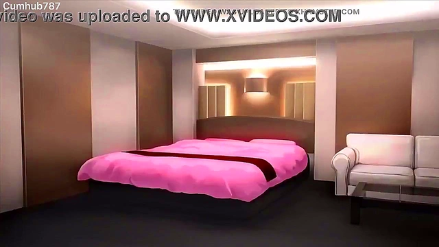 Dark Goth Babes Get Wild Threesome Railed By Big Cocks for Hardcore Anime Fun Night