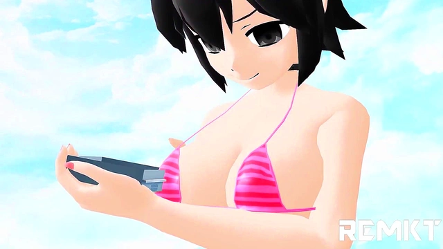 Hot Anime Wife Craves Big Bull Dick While Husband Watches Jealousedly