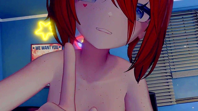 Big-Breasted Midori Seduces Her Crush for Steamy Hatsukoi Fun in Anime World