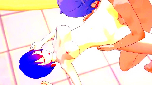 Yumeko Jabami's X-Ray Fantasy Animated Blowjob & Handjob Orgasm