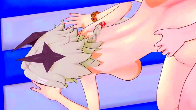 Yumeko Jabami's X-Ray Fantasy Animated Blowjob & Handjob Orgasm