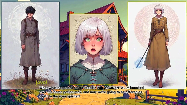 Hot Futanari Girl Gives Handjob To Lover Then Gets Two Cums In Anime Sex Scene