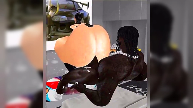 Wet Blonde Beauty Gets Busty Action by Anime lside for Ecchi Fun