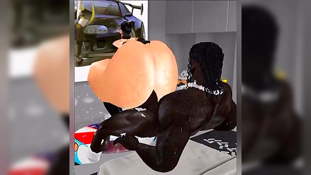 Wet Blonde Beauty Gets Busty Action by Anime lside for Ecchi Fun