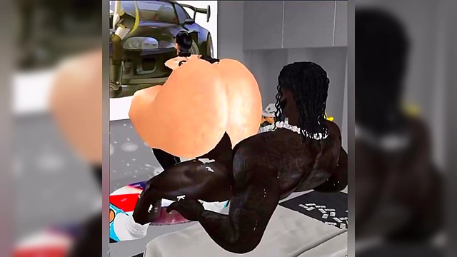 Wet Blonde Beauty Gets Busty Action by Anime lside for Ecchi Fun